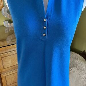 Jones New York Royal Blue Sleeveless Polo..NWT